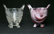 Sowerby pattern number 1288, purple malachite and clear engraved 