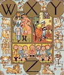 Sowerby glass, nursery rhyme, Cross Patch - Alphabet of Old Friends