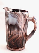 Davidson glass purple malachite cream jug