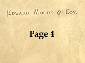 Edward Moore / Joseph Webb pattern book 1888 Page 4