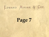Edward Moore / Joseph Webb pattern book 1888 Page 7