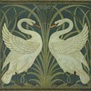Walter Crane - Swan Rush and Iris wallpaper
