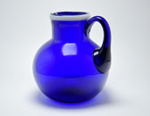 Sowerby Venetian Style Blue Glass Jug