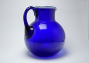 Sowerby Venetian Style Blue Glass Jug