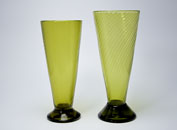 Sowerby green wrythen ale glasses